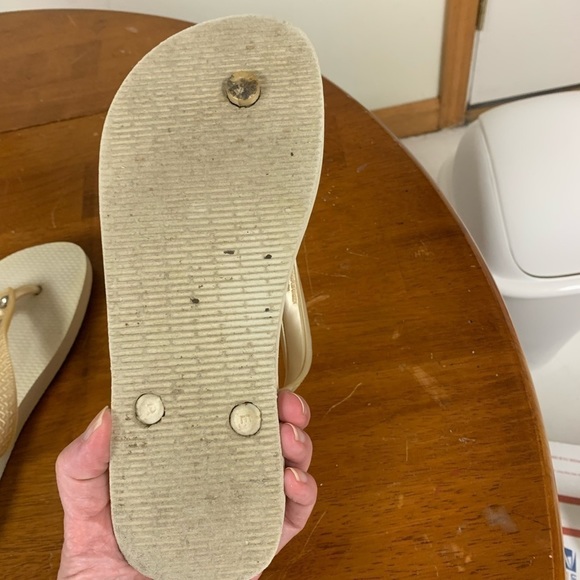 COPY - Havianas flip flops sandals size 4-5 heart/diamond detail #tennis prep - Picture 9 of 9